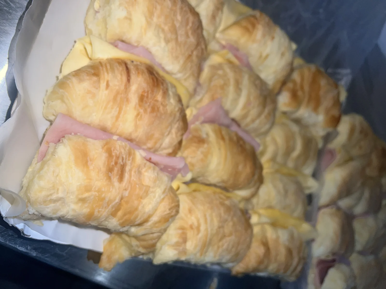 Croissant de jamón y queso de Lefeur
